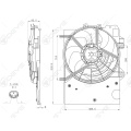 Motor del ventilador del radiador para PEUGEOT 207 CITROEN C2